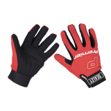 Sealey Mechanic's Gloves Padded Palm - Large Pair