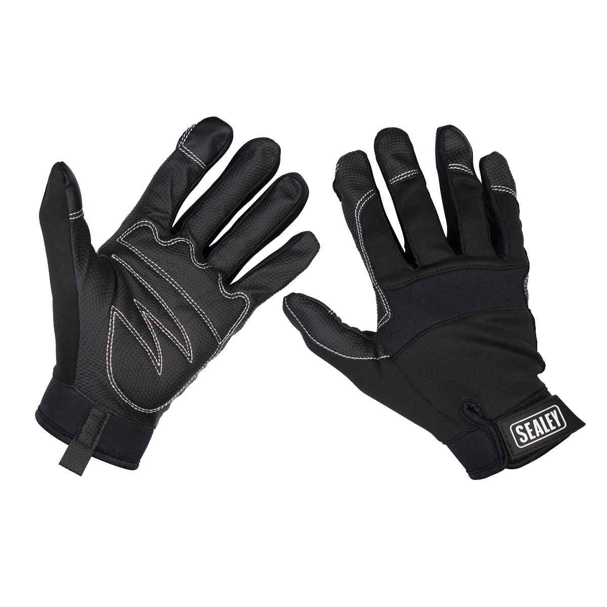 Sealey Mechanic's Gloves Light Palm Tactouch - X-Large