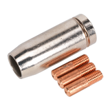 Sealey Conical Nozzle x 1 Contact Tip 0.8mm x 3 MB14