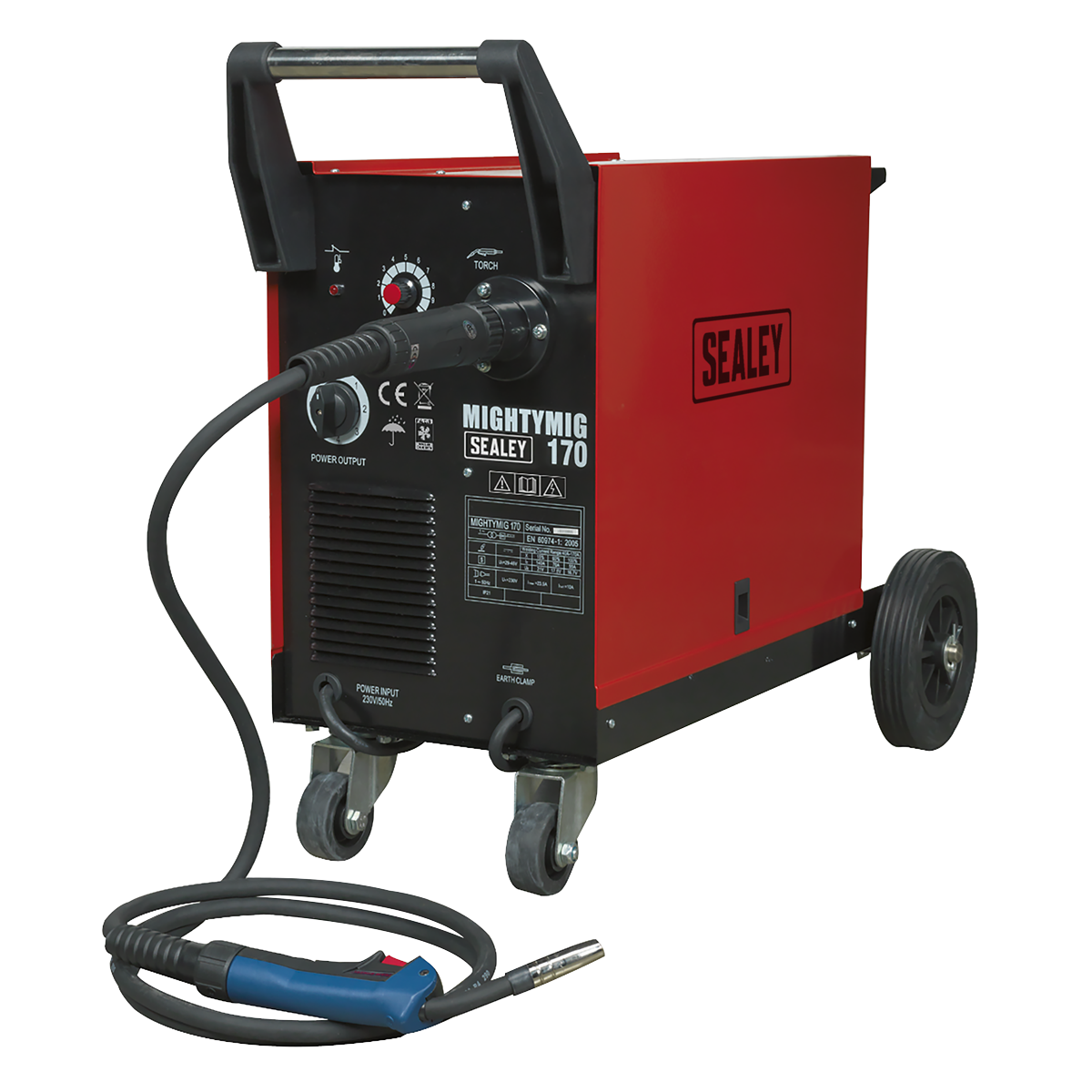 Sealey Professional Gas/No-Gas MIG Welder 170A with Euro Torch