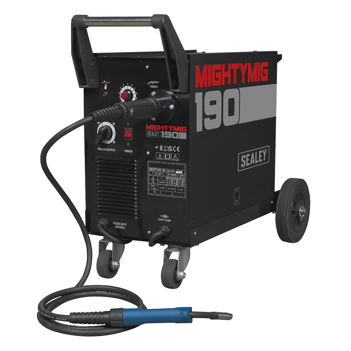 Sealey Professional Gas/No-Gas MIG Welder 190A with Euro Torch