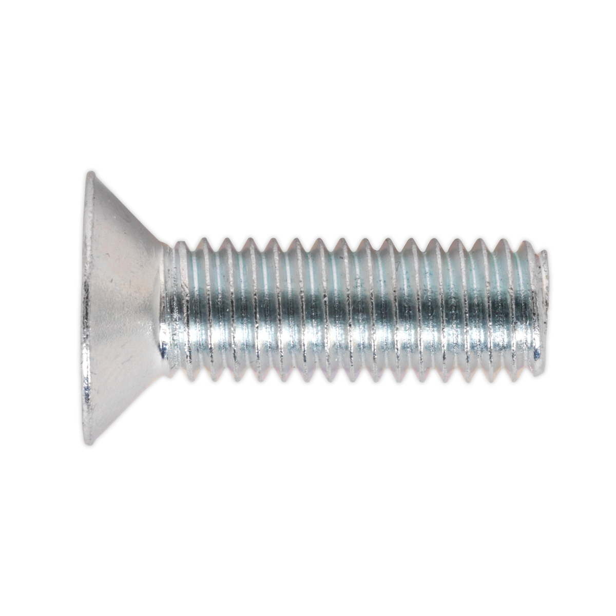 Sealey Machine Screw M8 x 25mm Countersunk Pozi Zinc Pack of 50