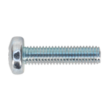 Sealey Machine Screw M5 x 20mm Pan Head Pozi Zinc Pack of 100