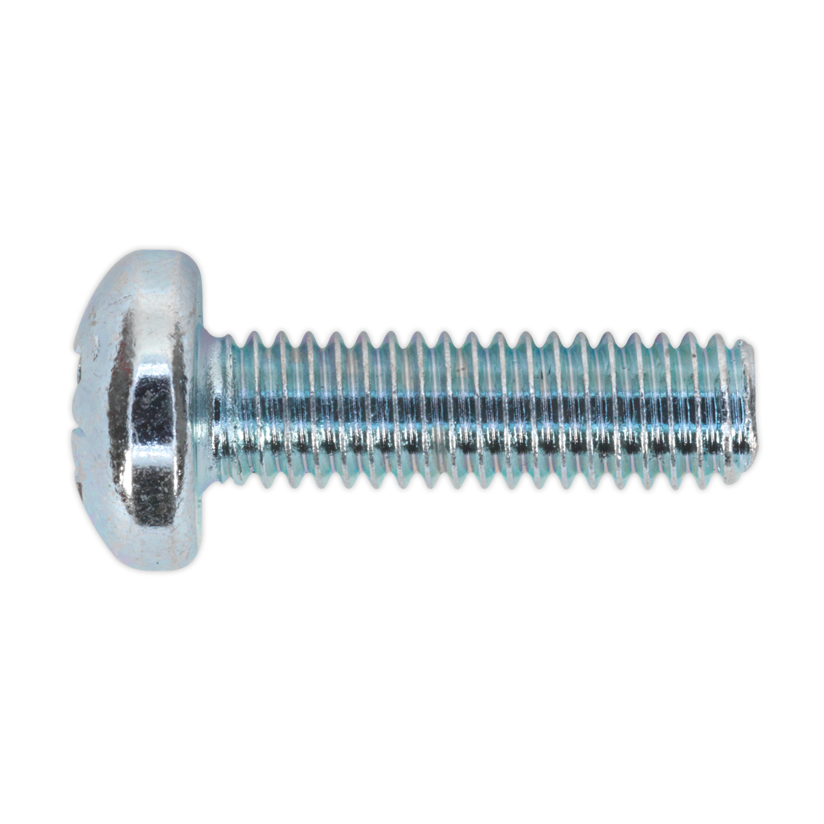 Sealey Machine Screw M6 x 20mm Pan Head Pozi Zinc Pack of 50