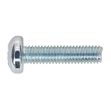 Sealey Machine Screw M6 x 25mm Pan Head Pozi Zinc Pack of 50