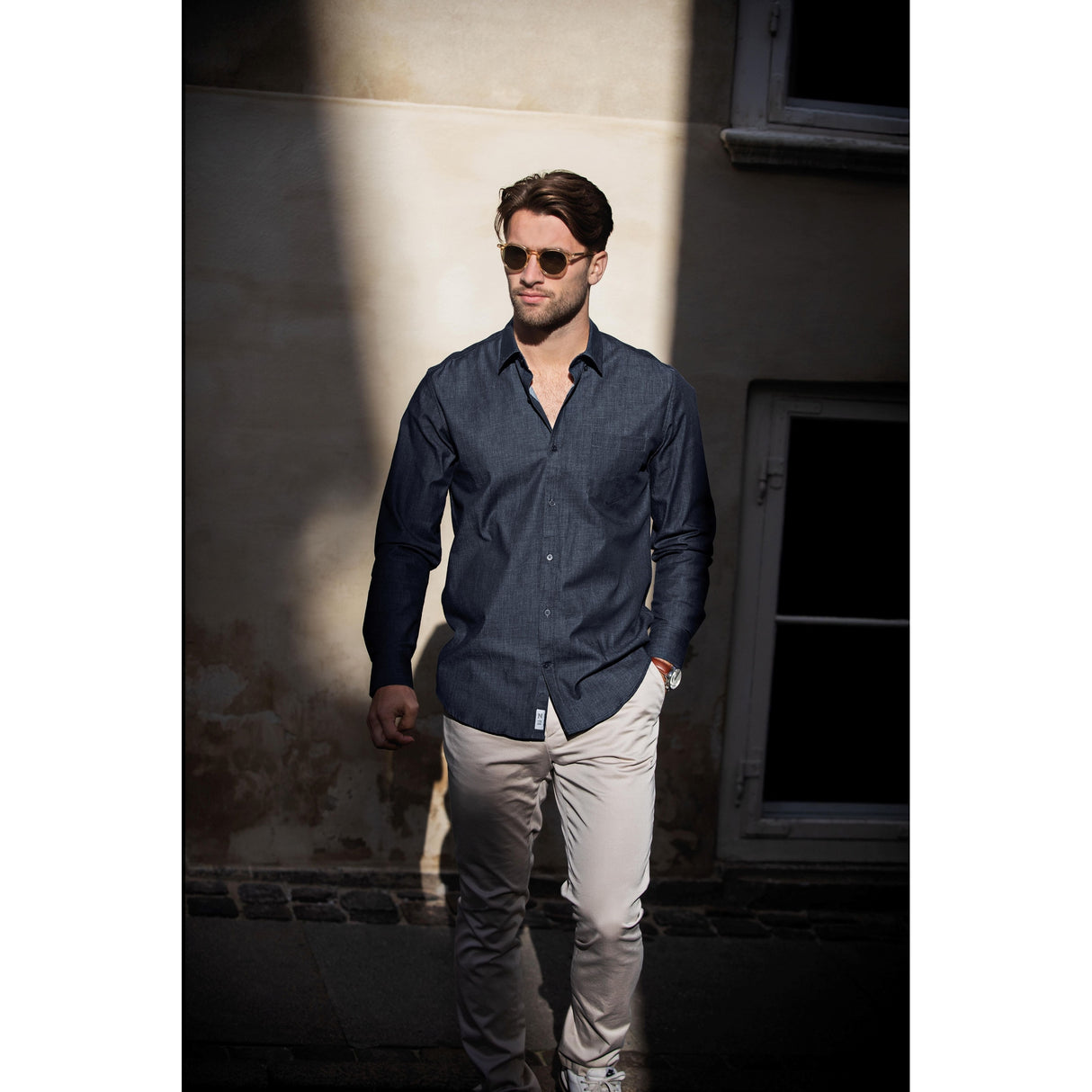 Nimbus Torrance Modern Fit  Raw And Stylish Denim Shirt