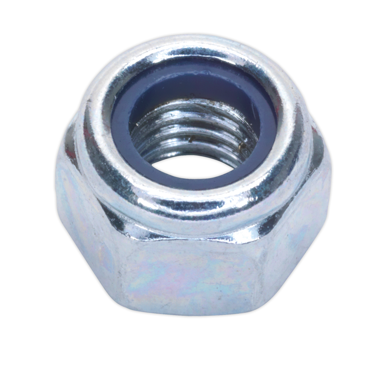 Sealey Nylon Locknut M8 Zinc Pack of 100