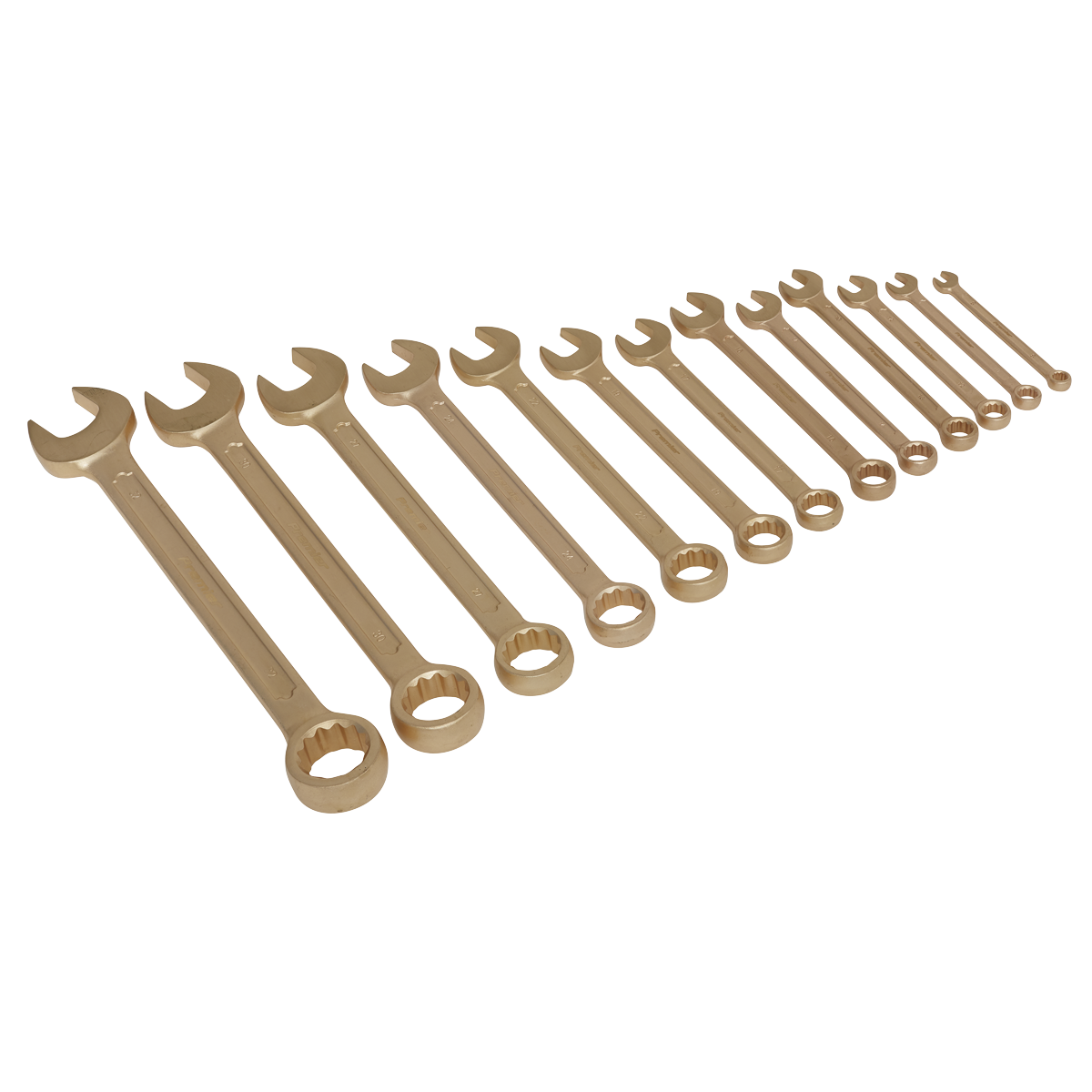 Sealey Combination Spanner Set 13pc 8-32mm - Non-Sparking