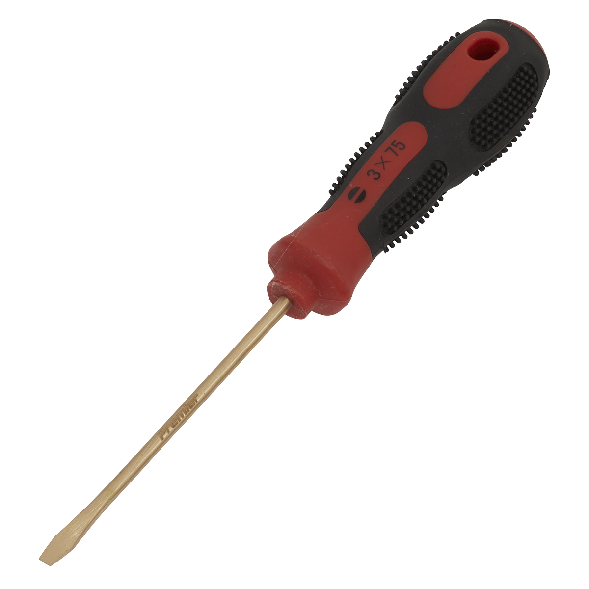 Sealey Screwdriver Slotted 3 x 75mm - Non-Sparking