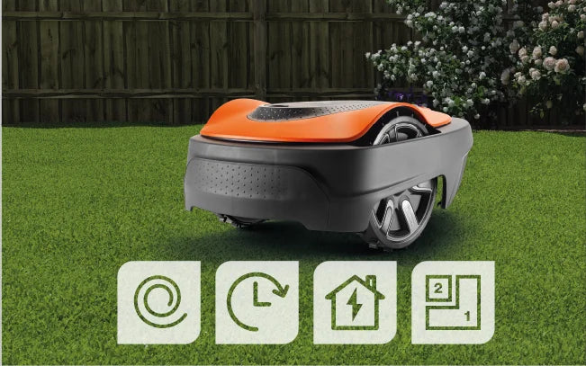 FLYMO EasiLife Go 500 – Smart, Compact Robotic Mower for Effortless Lawn Care