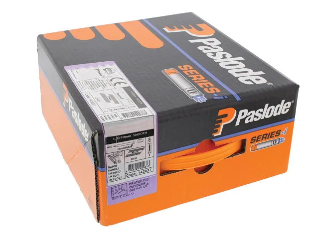 Paslode 3.1 x 90mm IM360 Smooth Nails Galv-Plus® Finish Box of 2200 + 2 Fuel Cells