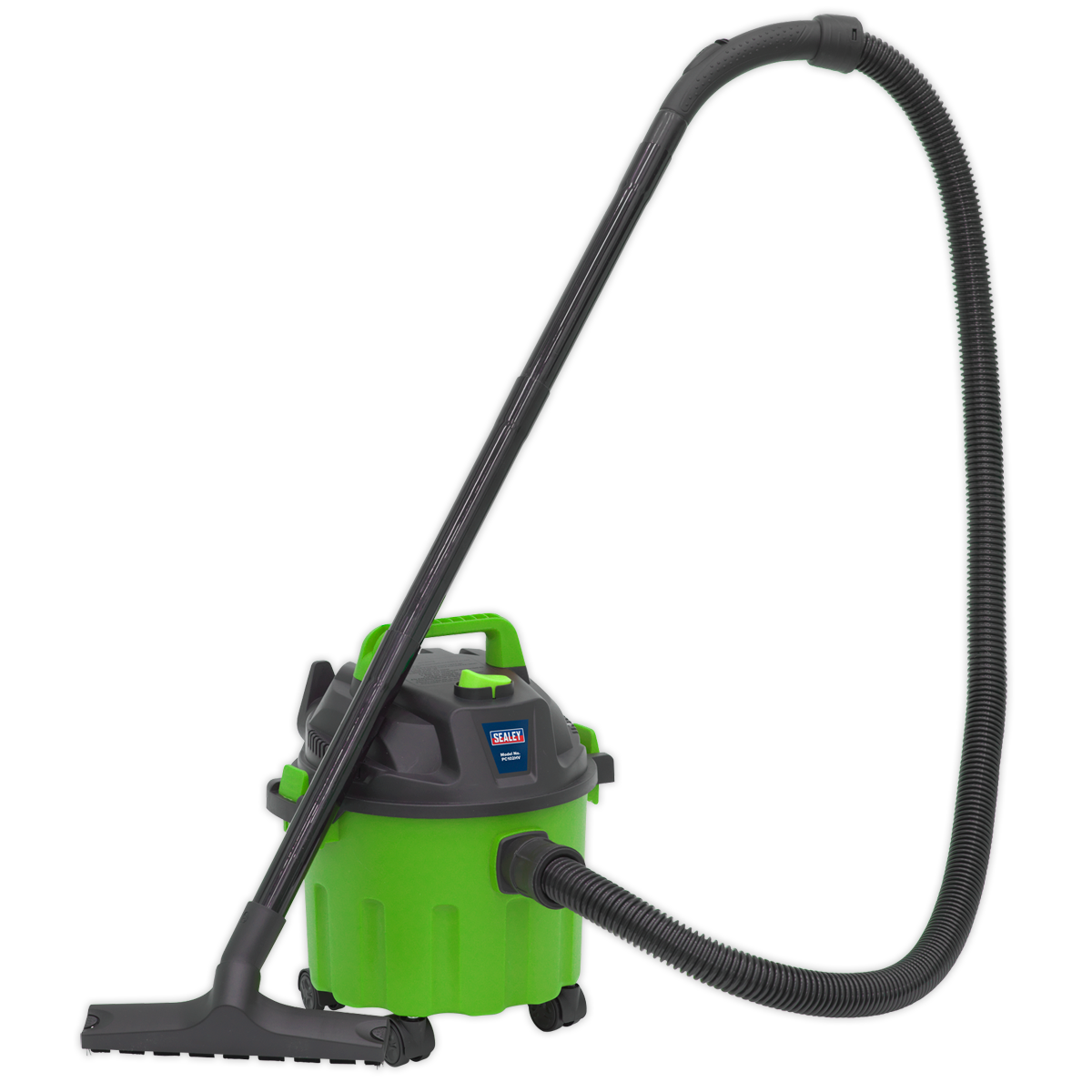 Sealey Vacuum Cleaner Wet & Dry 10L 1000W/230V - Green