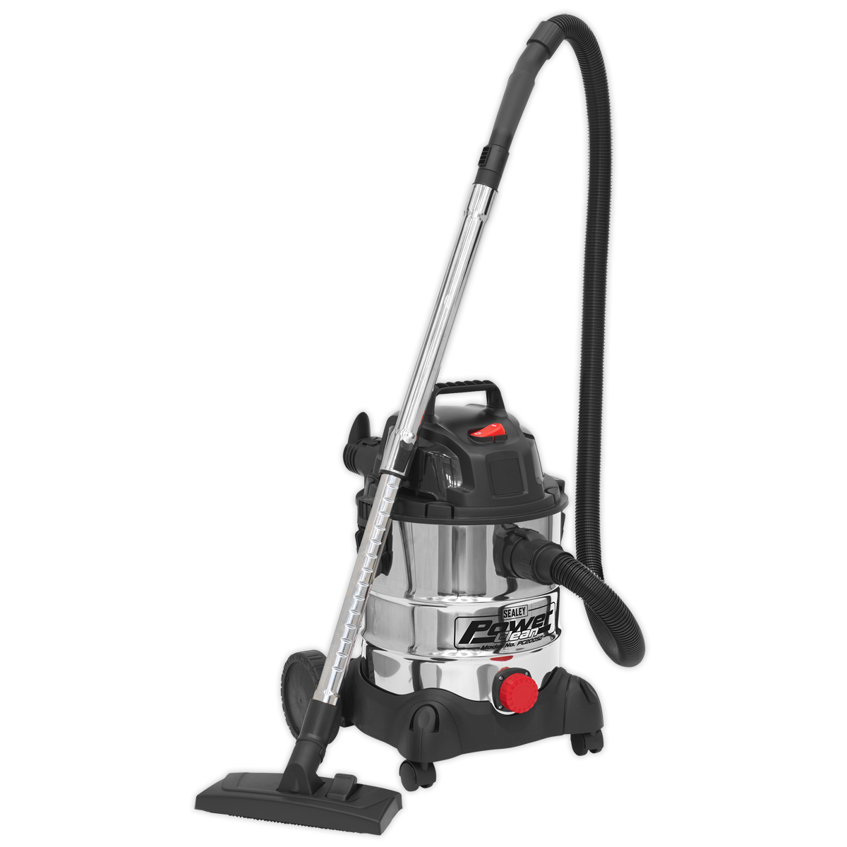 Sealey Vacuum Cleaner Industrial Wet & Dry 20L 1250W/230V Stainless Drum