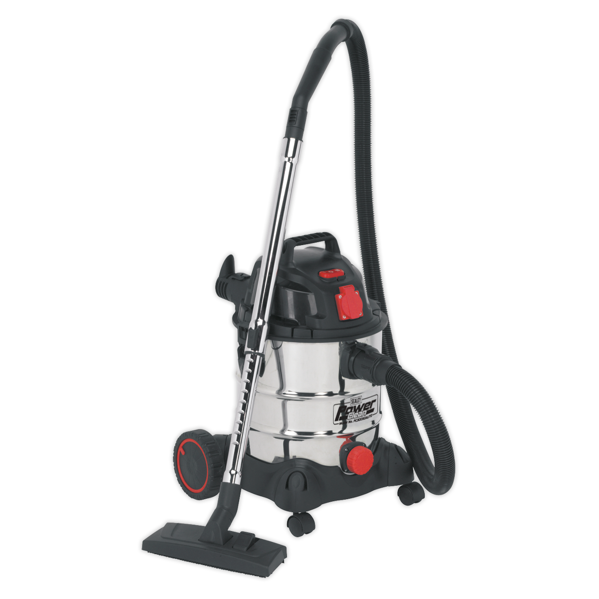 Sealey Vacuum Cleaner Industrial 20L 1400W/230V Stainless Drum Auto Start