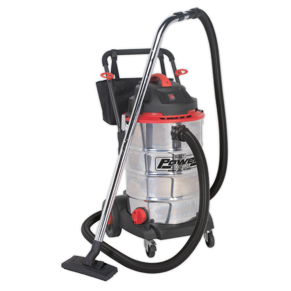 Sealey Vacuum Cleaner Wet & Dry 60L Stainless Drum 1600W/230V