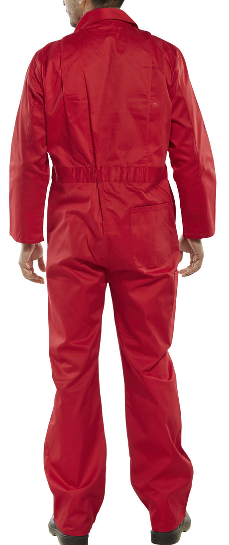 Beeswift Click Boiler Suit Red