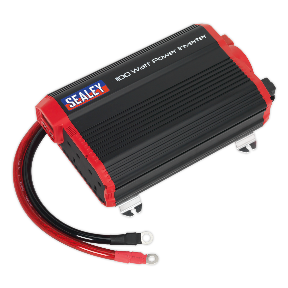 Sealey Power Inverter Modified Sine Wave 1100W 12V DC - 230V ~ 50Hz