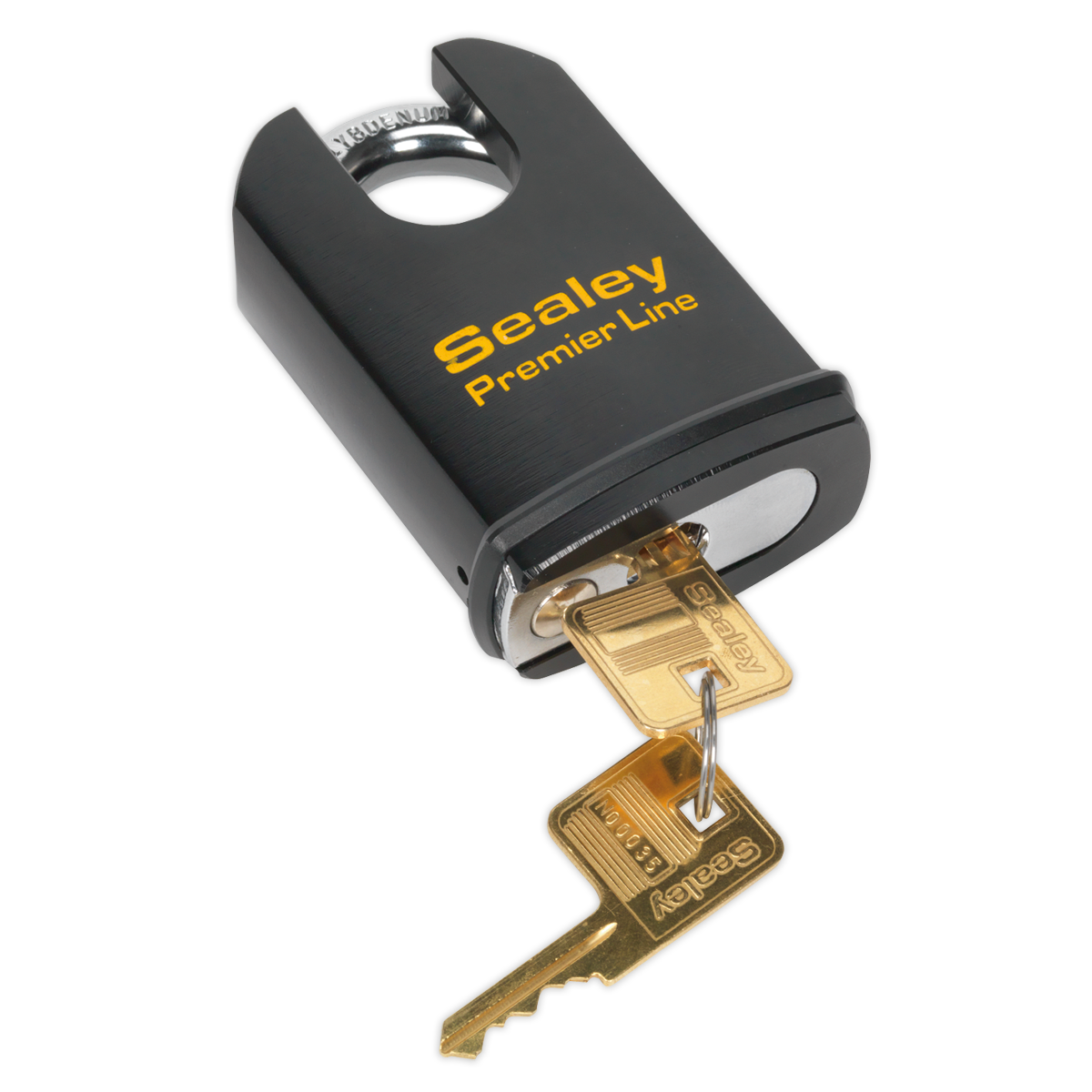 Sealey Steel Body Padlock Shrouded Shackle 61mm