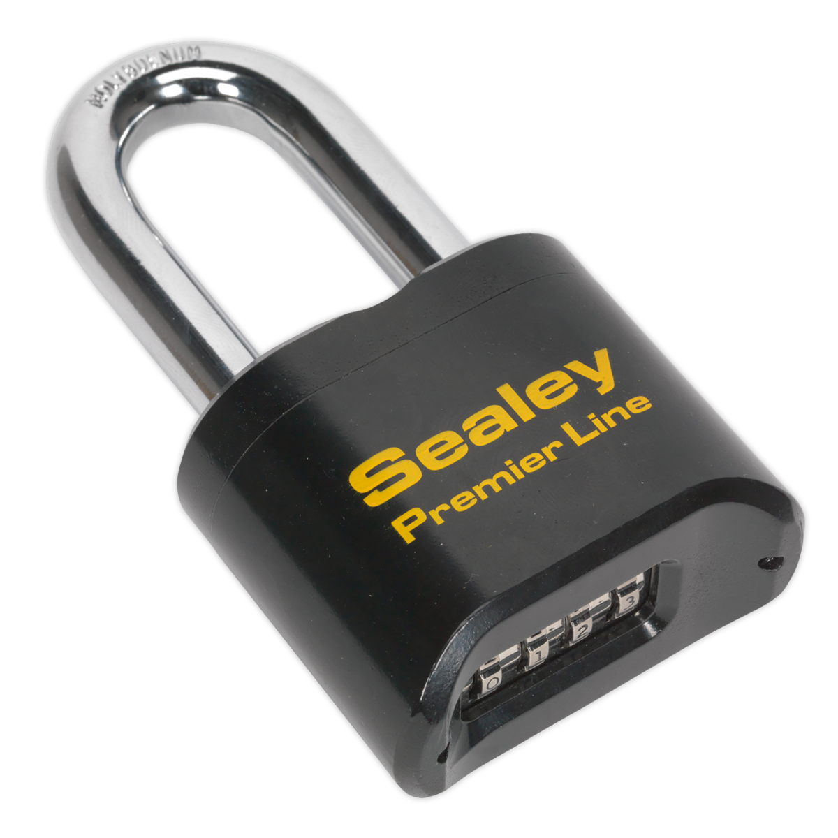 Sealey Steel Body Combination Padlock Long Shackle 62mm