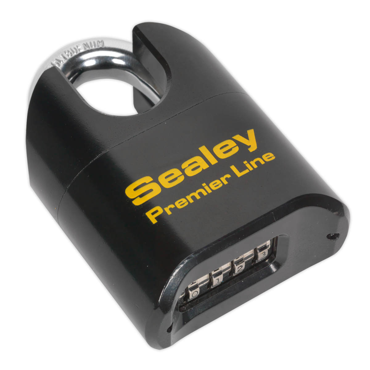 Sealey Steel Body Combination Padlock Shrouded Shackle 62mm