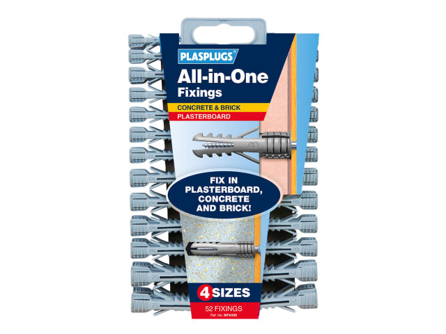 Plasplugs MFA 500 All-In-One Fixings Assorted (52)