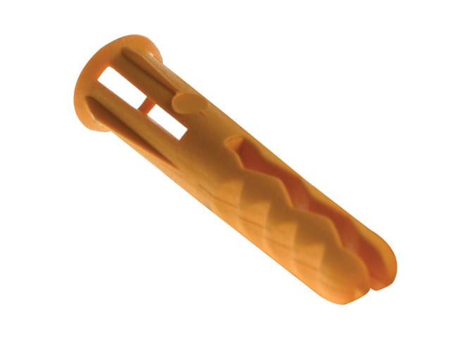 Plasplugs SYP 501 Solid Wall Super Grips Fixings Yellow (100)