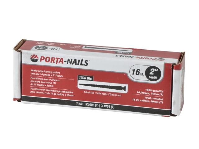 Porta-Nails T Nails 50mm (2in) Box of 1000