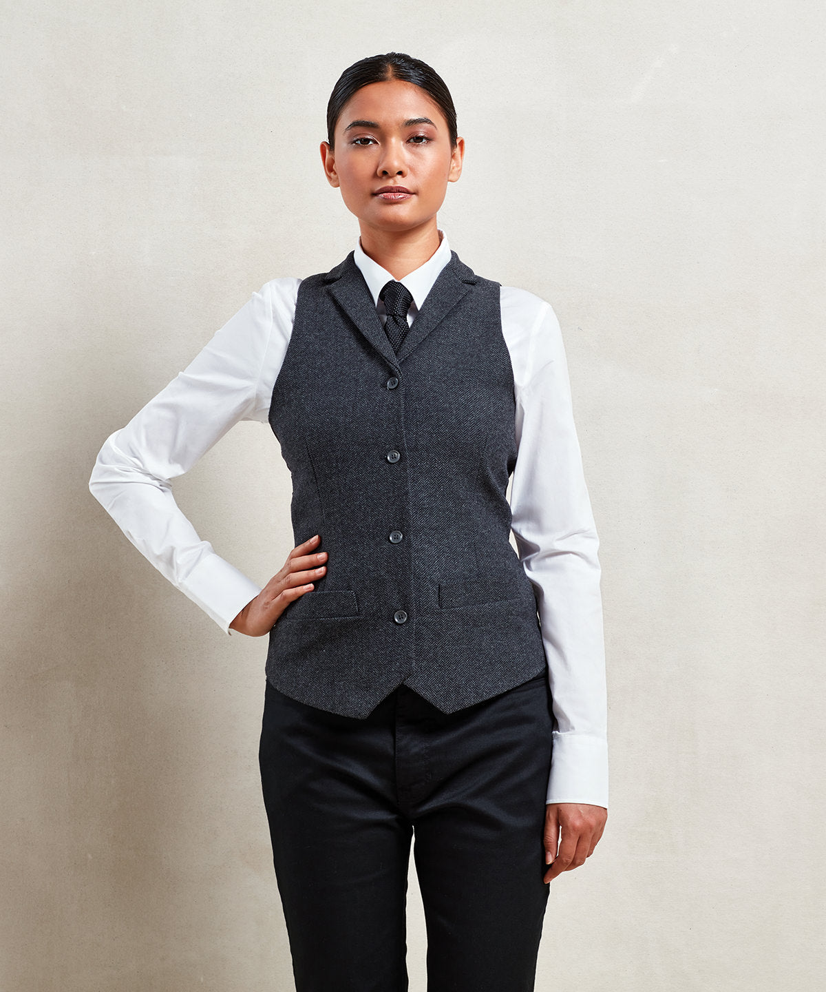 Premier Women's Herringbone Waistcoat