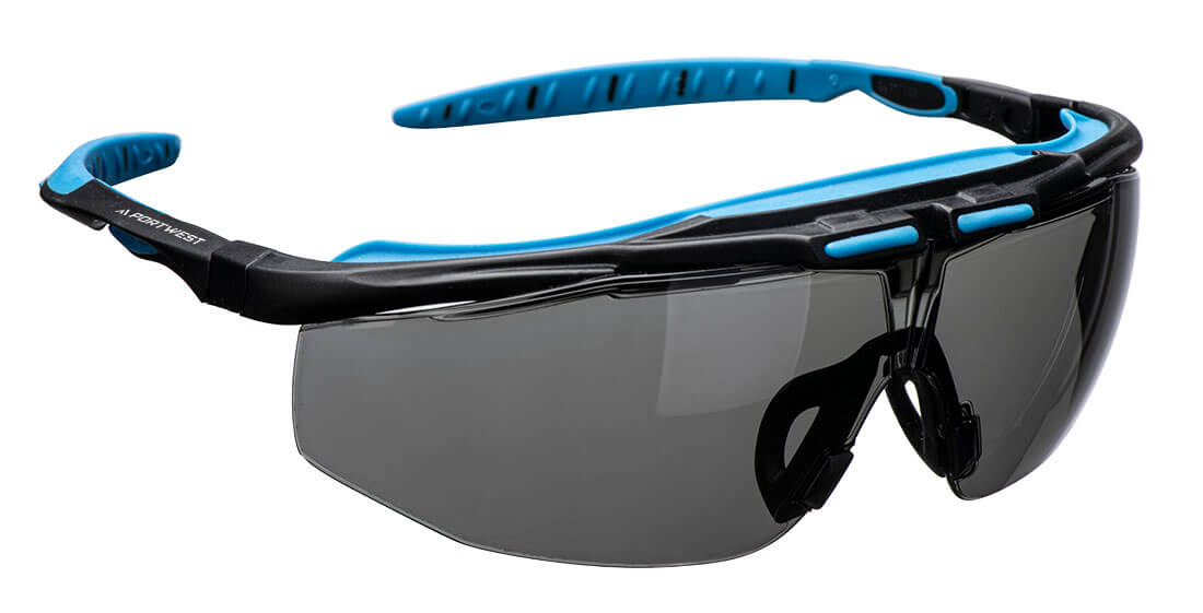 Portwest Peak KN Safety Glasses #colour_smoke