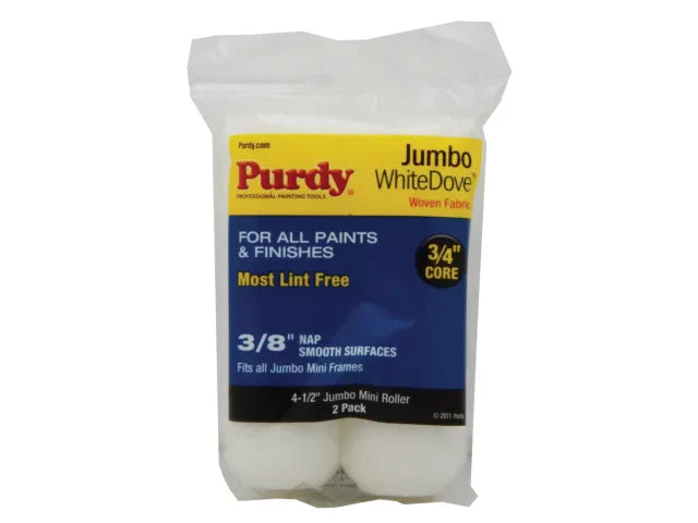 Purdy® Jumbo Mini White Dove Sleeve 114 x 19mm (4.1/2 x 3/4in) (Pack 2)