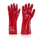 Bsafe PVC Gauntlet 16" Red