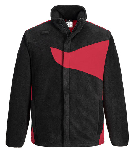 Portwest PW2 Fleece #colour_black-red