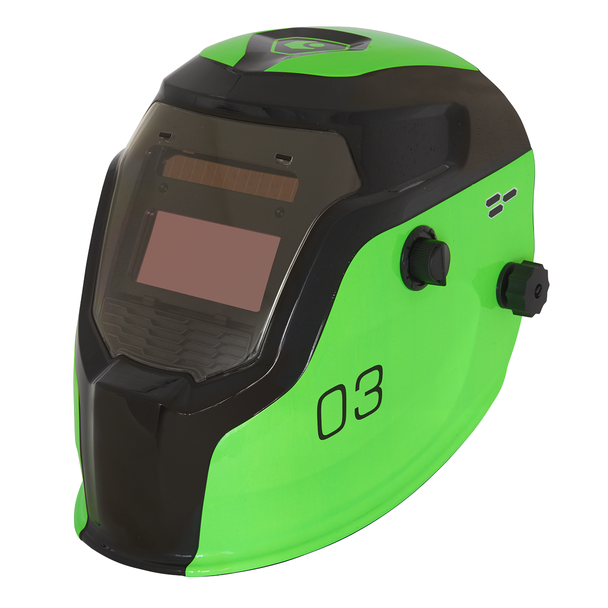 Sealey Auto Darkening Welding Helmet - Shade 9-13 - Green