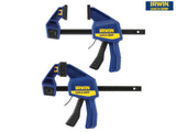 IRWIN® Quick-Grip® Quick-Change Medium-Duty Bar Clamp 150mm (6in) Twin Pack