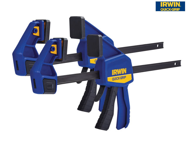 IRWIN® Quick-Grip® Quick-Change Medium-Duty Bar Clamp 300mm (12in) (Twin Pack)