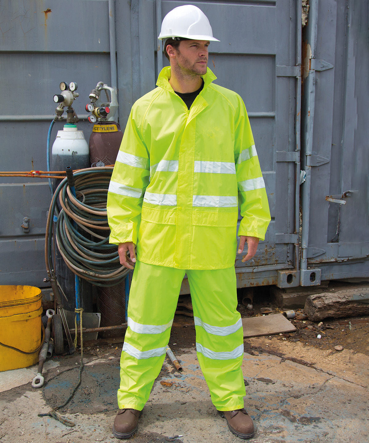 Result Safeguard High-Viz Waterproof Suit