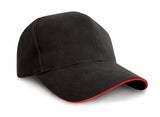 Result Headwear Pro-Style Heavy Cotton Cap With Sandwich Peak