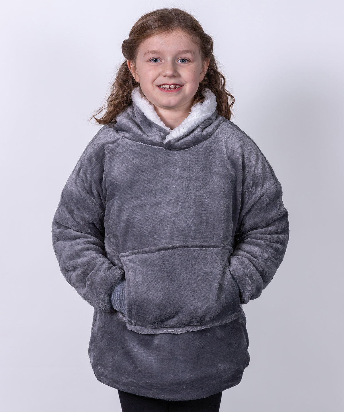 Ribbon The Kids Ribbon Oversized Cosy Reversible Sherpa Hoodie