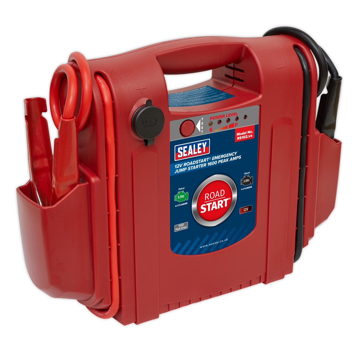 Sealey RoadStart® Emergency Jump Starter 12V 1600 Peak Amps