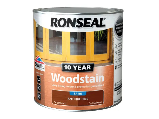 Ronseal 10 Year Woodstain Antique Pine 750ml