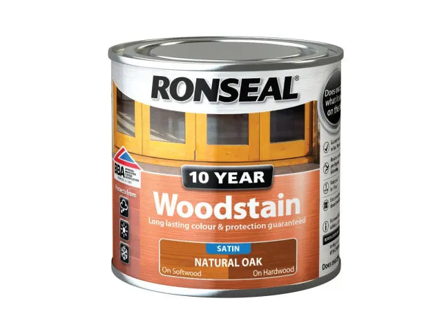 Ronseal 10 Year Woodstain Natural Oak 250ml