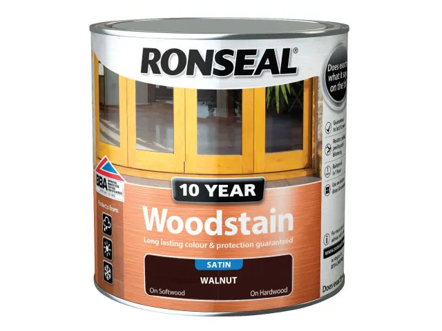 Ronseal 10 Year Woodstain Walnut 2.5 litre