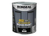 Ronseal 10 Year Weatherproof Wood Paint Black Satin 2.5 litre