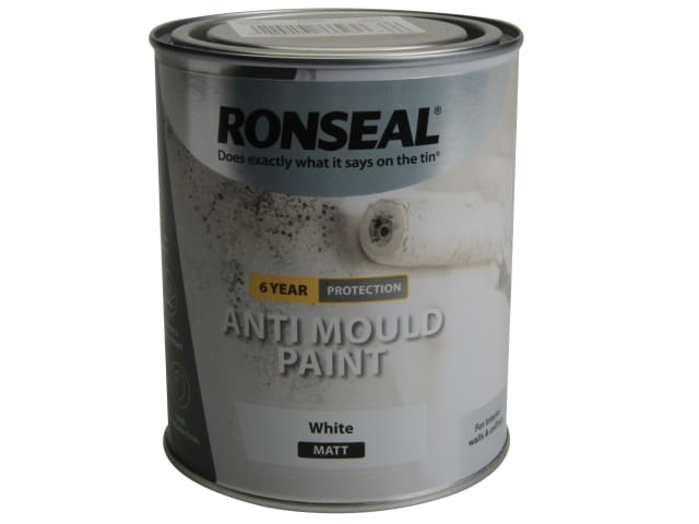 Ronseal 6 Year Anti Mould Paint White Matt 2.5 litre