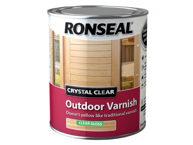 Ronseal Crystal Clear Outdoor Varnish Satin 2.5 litre