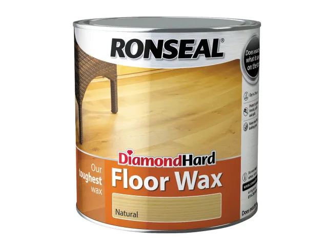 Ronseal Diamond Hard Floor Wax Natural 2.5 litre