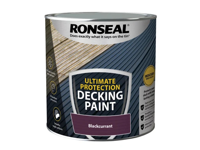 Ronseal Ultimate Protection Decking Paint Blackcurrant 2.5 litre