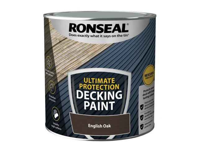 Ronseal Ultimate Protection Decking Paint English Oak 2.5 litre