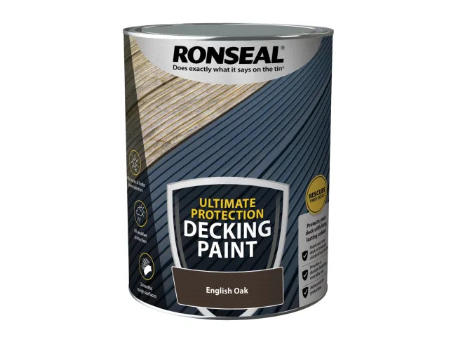 Ronseal Ultimate Protection Decking Paint English Oak 5 litre