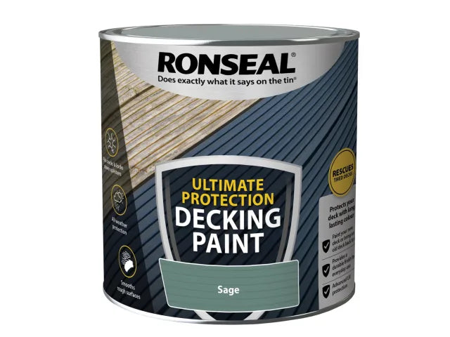 Ronseal Ultimate Protection Decking Paint Sage 2.5 litre